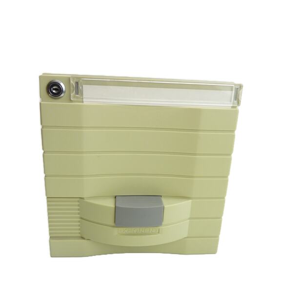 Vintage Exponent CD-ROM Media Storage Organizer Drawer Box with Key - Picture 3 of 7